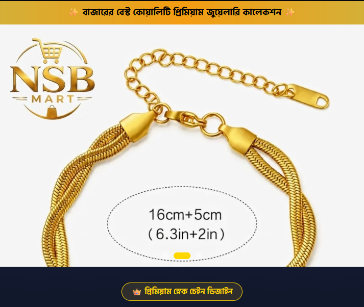 Chain Bracelet landing page